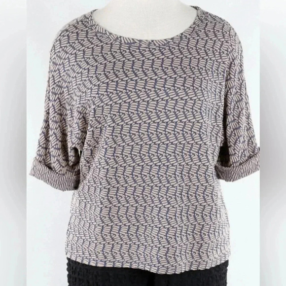 Habitat style 54213 boxy drop pullover crew neck dolma. 3/4 sleeves ,boxy sz med - Picture 1 of 16